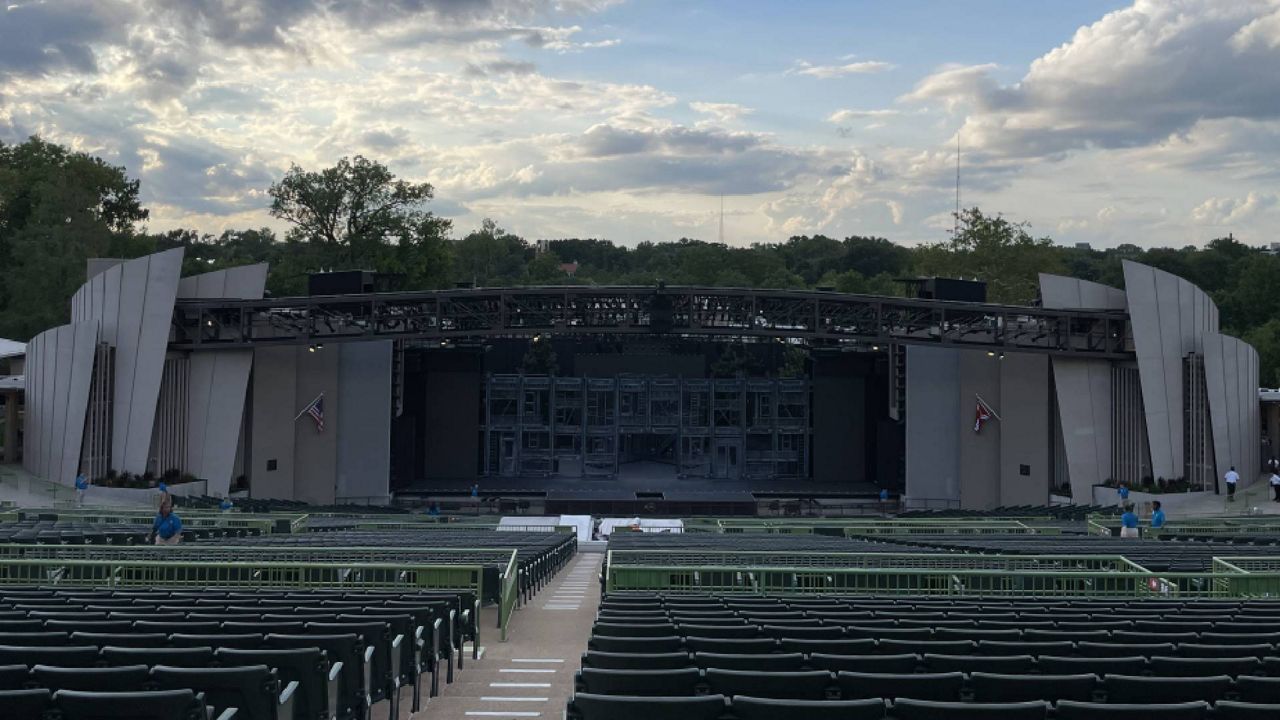 The Muny, an outdoor theatre in Forest Park on July 21, 2023 in St. Louis, Mo. (Spectrum News/Gregg Palermo)