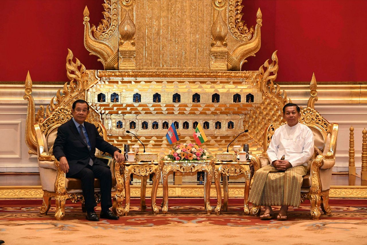Cambodia's Hun Sen in Myanmar to meet military leaders
