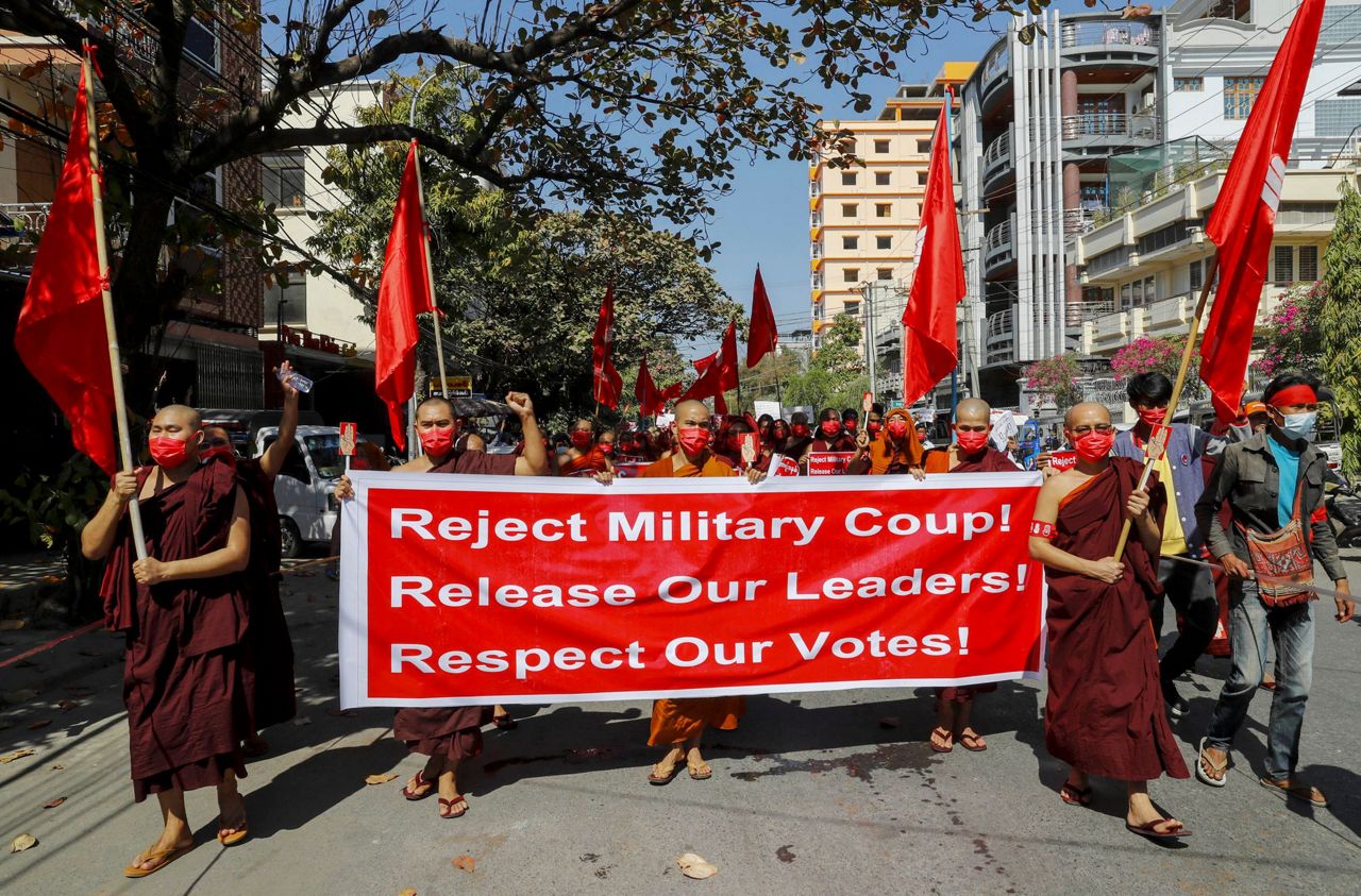 Myanmar Protesters Back On Streets Despite Police Violence