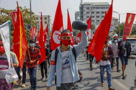 Myanmar Protests Resume After 2nd Night Of Internet Shutdown