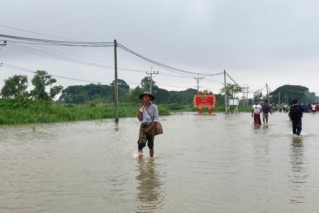Heavy flooding in southern Myanmar displaces more than 14,000 people