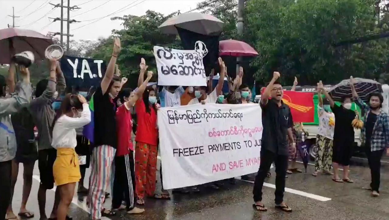 Myanmar public urges gas sanctions to stop military funding