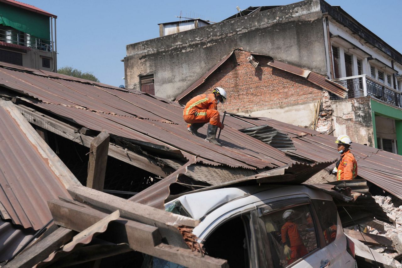 A woman is rescued from rubble in Myanmar but hope is fading for more ...