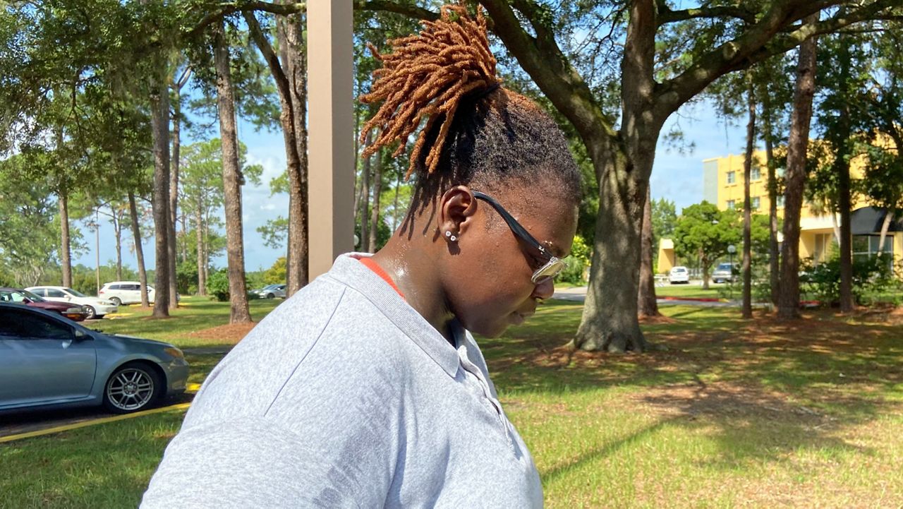 Shy Bryant overcame lots of painful challenges growing up. Now, she feels the chips are stacked against her on her quest to achieve the American Dream. (Spectrum News/Stephanie Coueignoux)
