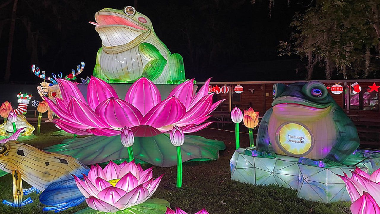 Dozens of all-new lantern displays are peppered throughout 3/4 mile path. (Photo: Barry Short, Spectrum News Photojournalist)