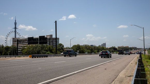 A new traffic pattern will open Tueday on westbound I-4 near Sand Lake Road in Orange County. (Photo: Florida Department of Transportation)