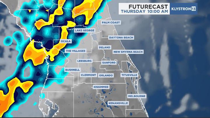 Storms with attitude slide over Central Florida Thursday