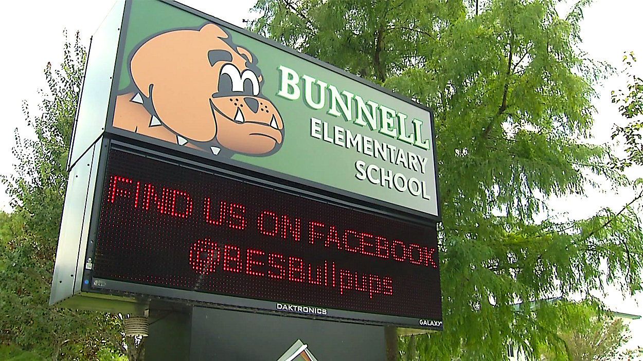 Bunnell elementary hosts unusual presentation to only black students. (Arnie Girard)