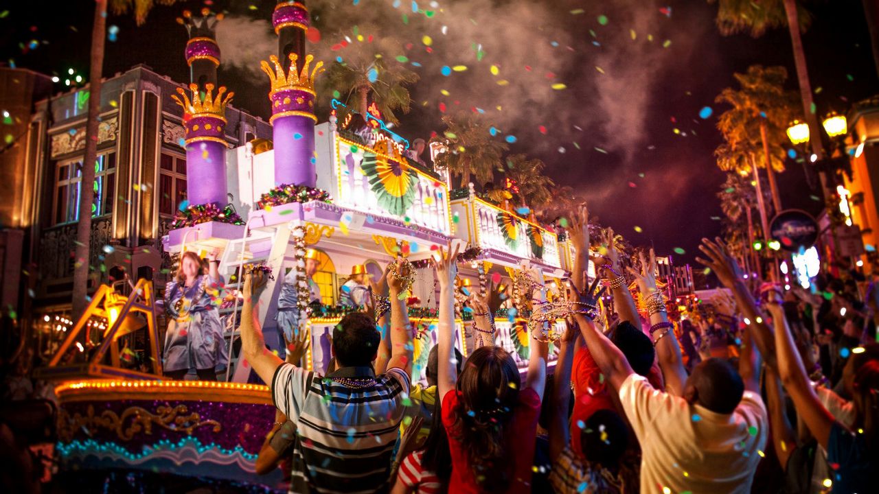 Universal Orlando has revealed the concert lineup for its 2024 Mardi Gras celebration, which will include performances from The All-American Rejects, Queen Latifah, DJ Khaled and more. (Universal Studios)