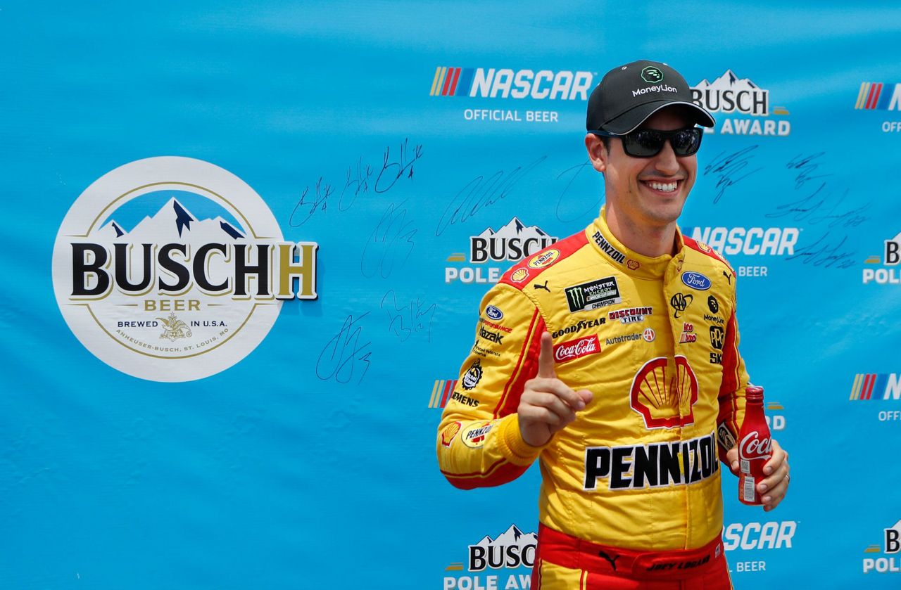 Joey Logano wins 2nd Cup Series pole of season