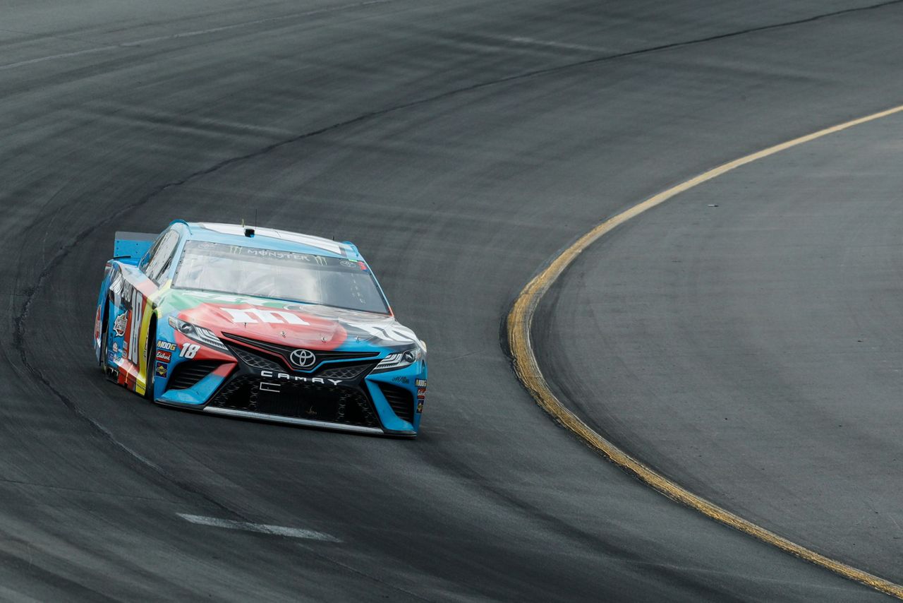 The Latest Larson wins 1st stage of NASCAR race at Pocono