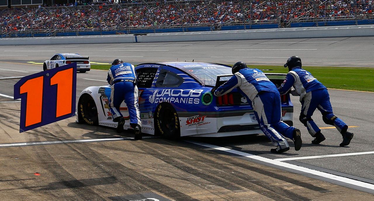 The Latest 1st wreck takes out Harvick, others at Talladega