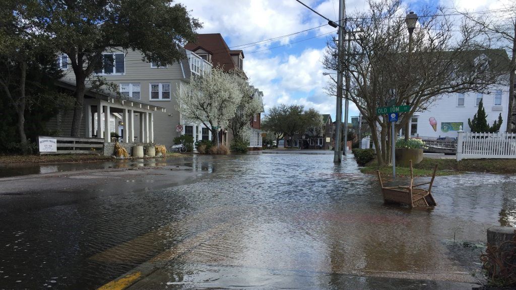 King Tide flooding takes over this neighborhood. (Spectrum News)
