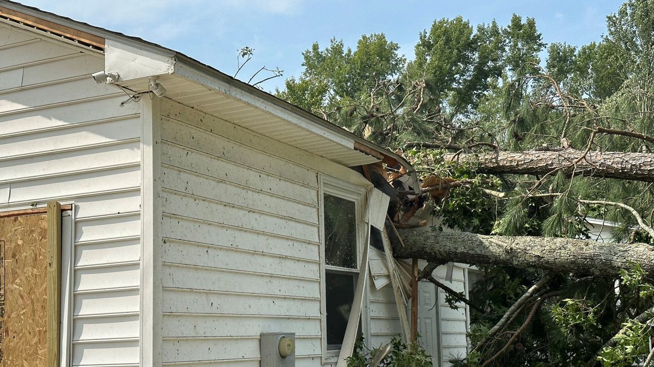 Tornado damage photo