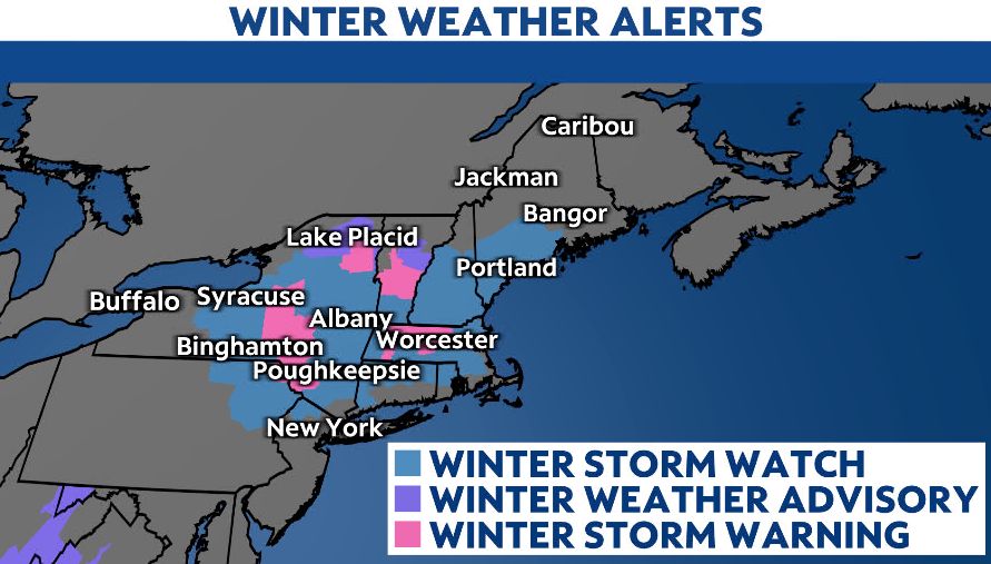 March storm brings wintry weather to the Northeast