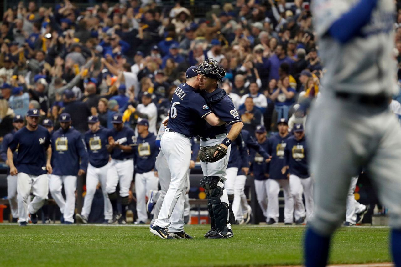 Reliever Woodruff's Homer Stuns Kershaw, Brewers Take Game 1