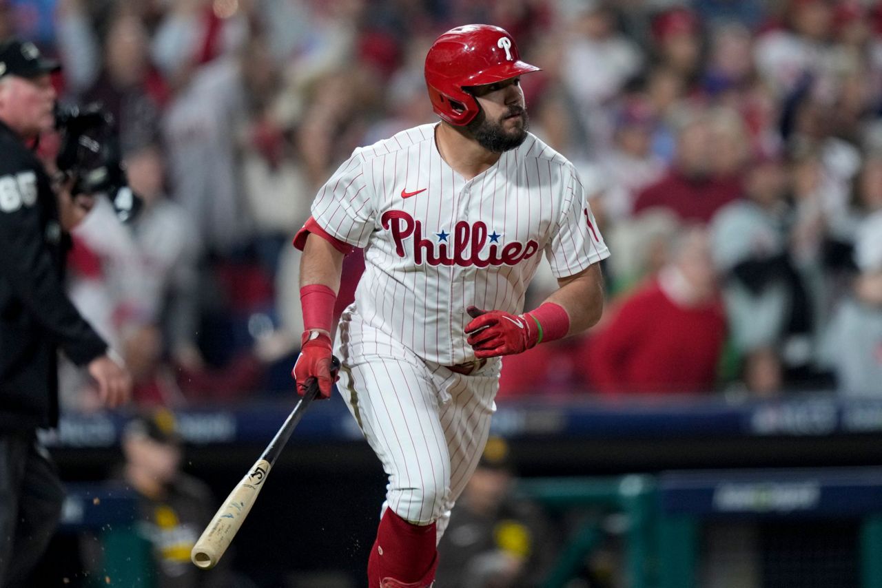 Philadelphia Phillies relief pitcher Jose Alvarado (46) in action during  the first baseball game of a