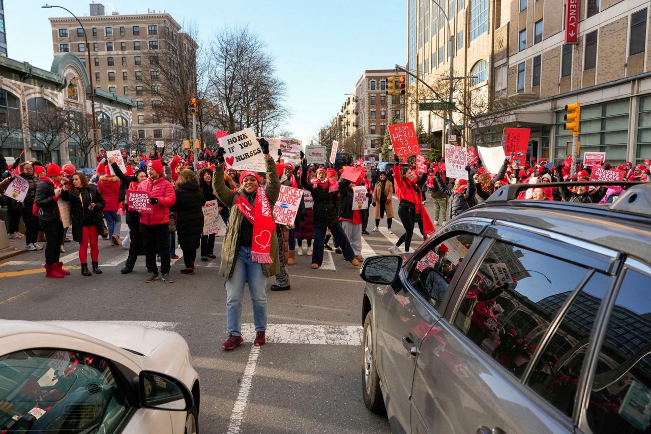 Thousands of nurses go on strike at several major New York City hospitals