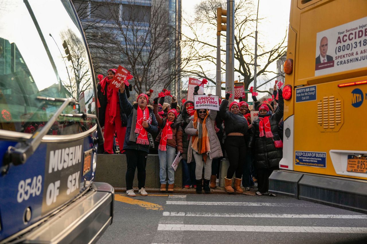 Thousands of nurses go on strike at several major New York City hospitals