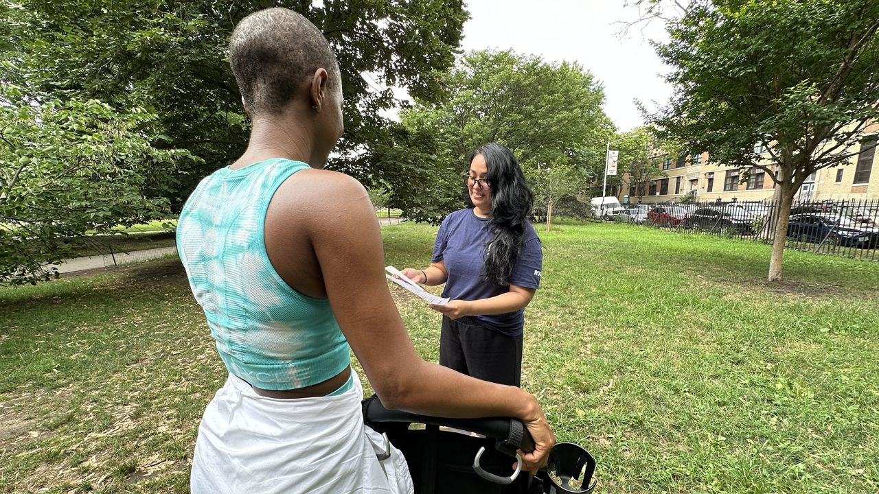 One organization says some nannies have stopped going to public parks, and others have been fired by their employers over their immigration status. (Spectrum News NY1/Noorulain Khawaja)