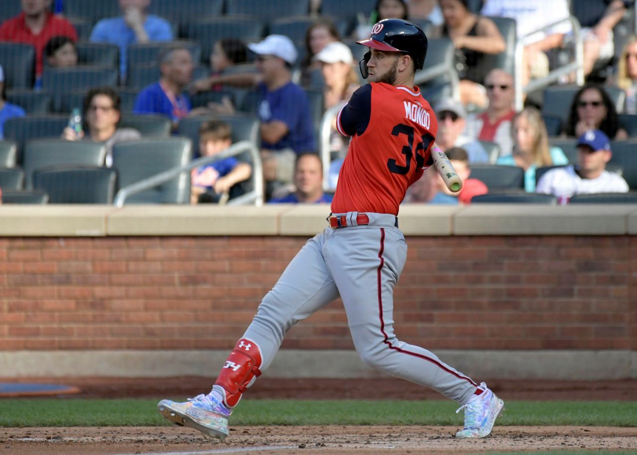 Jerry Blevins strikes out Bryce Harper in Mets debut in win over