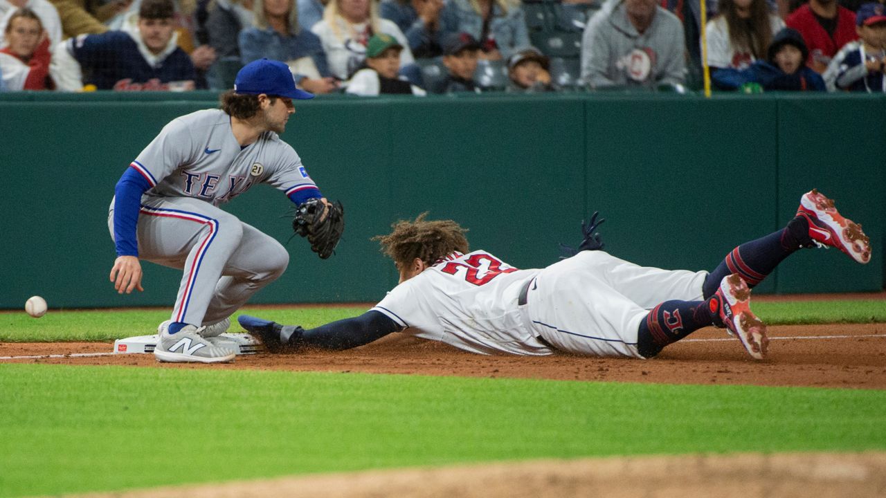 Elvis Andrus swung and miss on the Cleveland Guardians