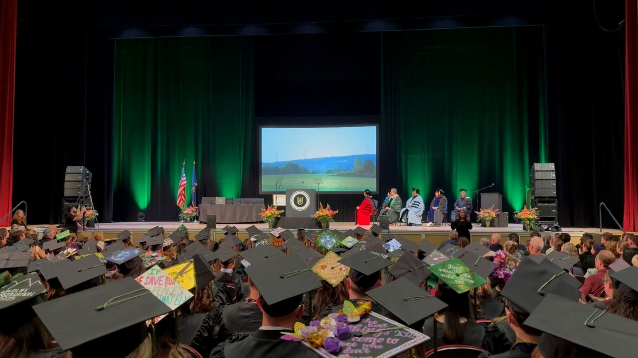 Neil deGrasse Tyson speaks to college graduates in Maine