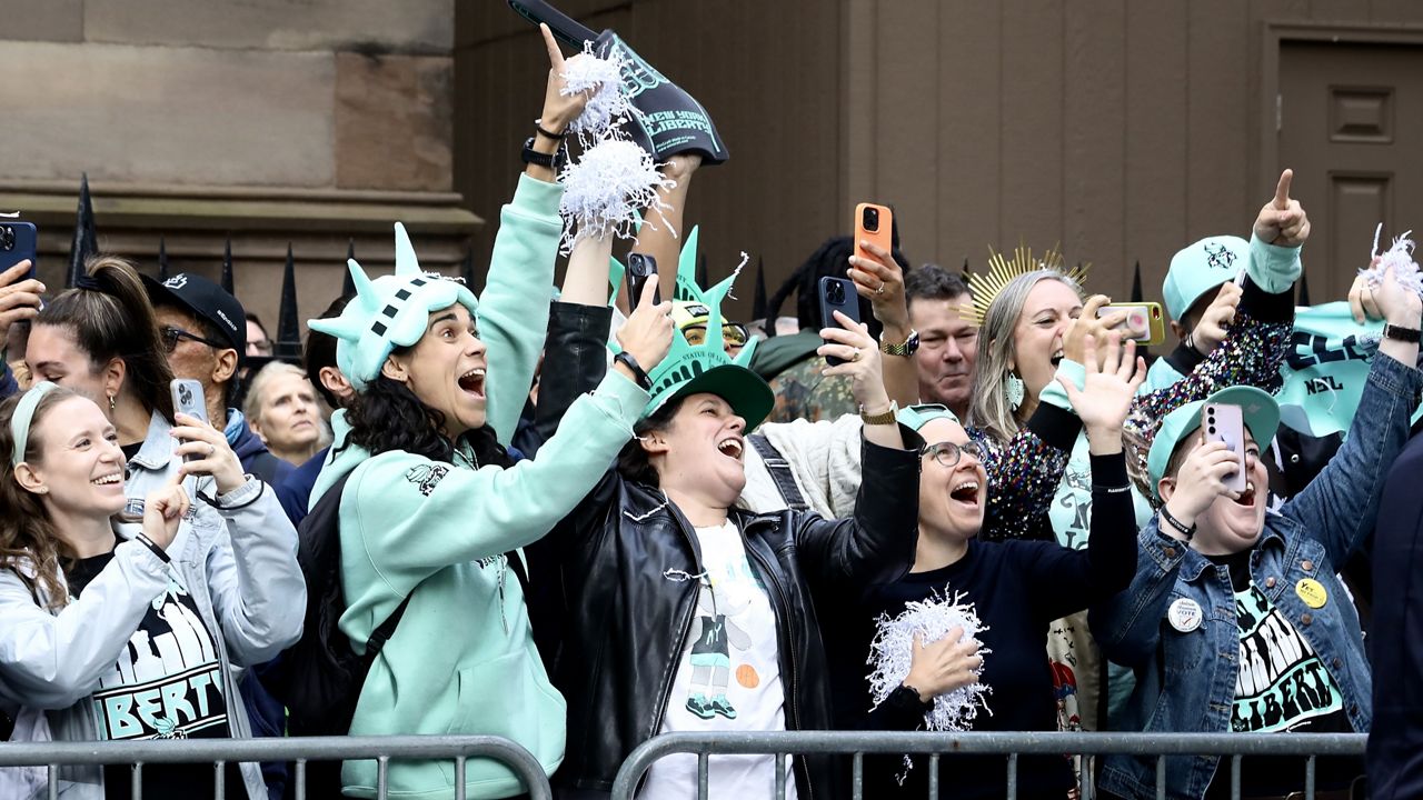 New York Liberty honored with ticker-tape parade in Canyon of Heroes