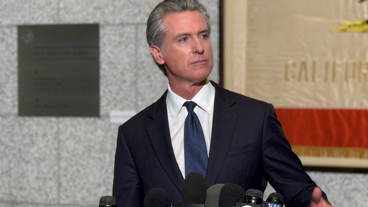 California Gov. Gavin Newsom, Thursday, June 12, 2025. (Spectrum News/Daniela Pardo)