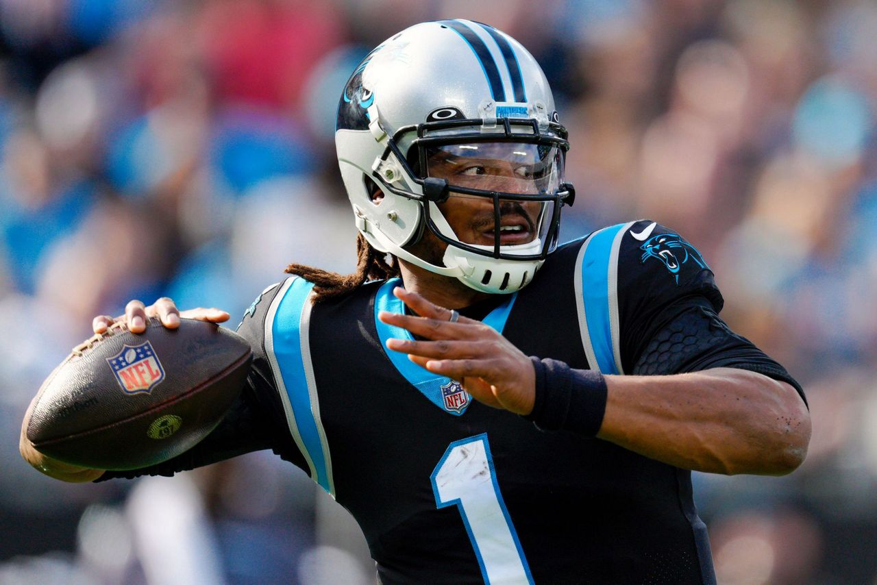 Cam newton at the pro bowl  Carolina panthers, Panthers football, Panthers