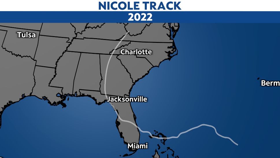 How rare was Hurricane Nicole?
