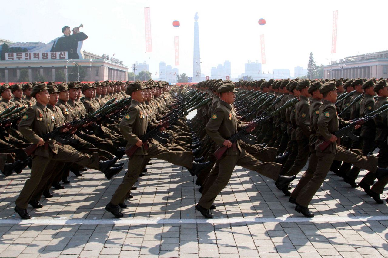 Past goose-steppers proud of place in North Korean parades