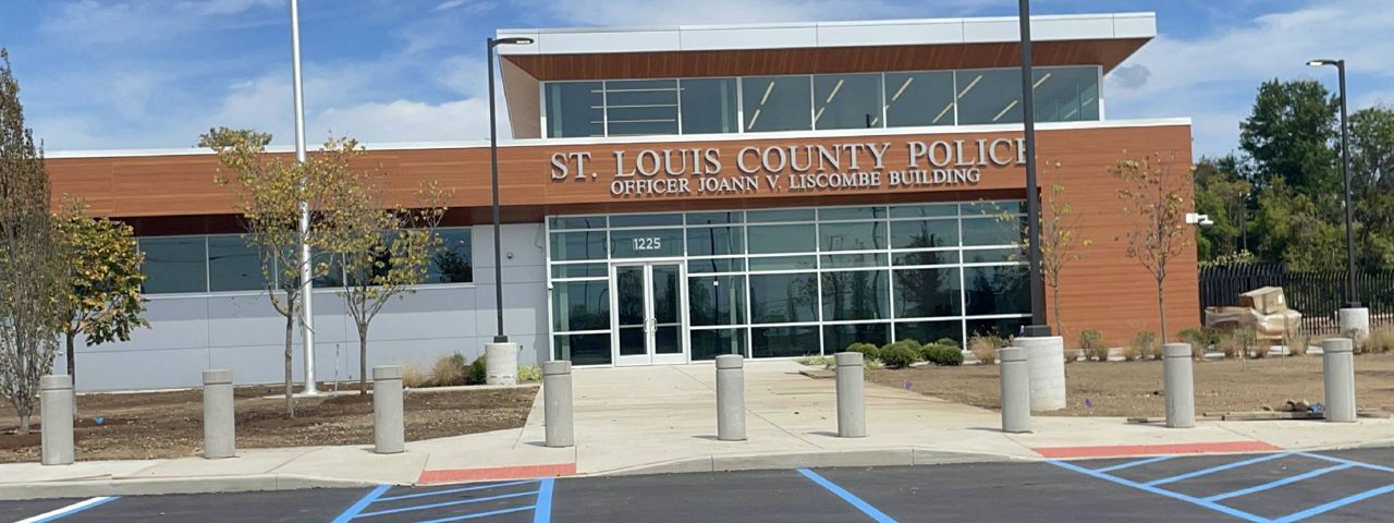 The Joann Liscombe St. Louis County Police North County Precinct building. (Spectrum News/Gregg Palermo)