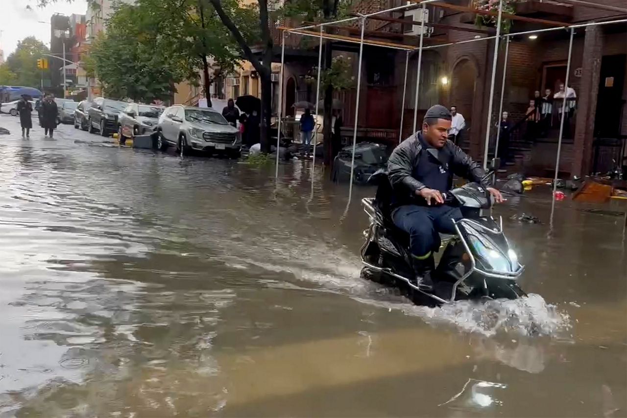 New York City area gets one of its wettest days in decades, as rain ...
