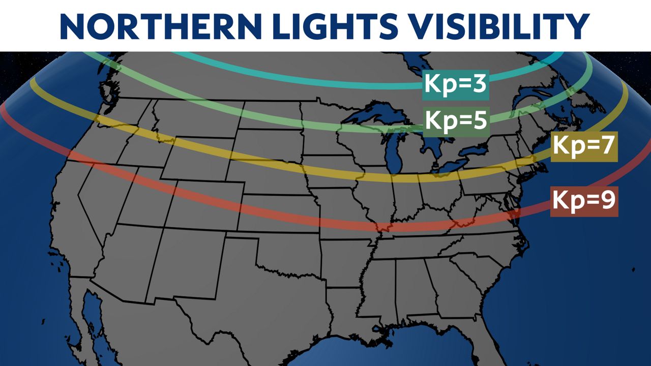 Northern lights could be visible across U.S. on Thursday night