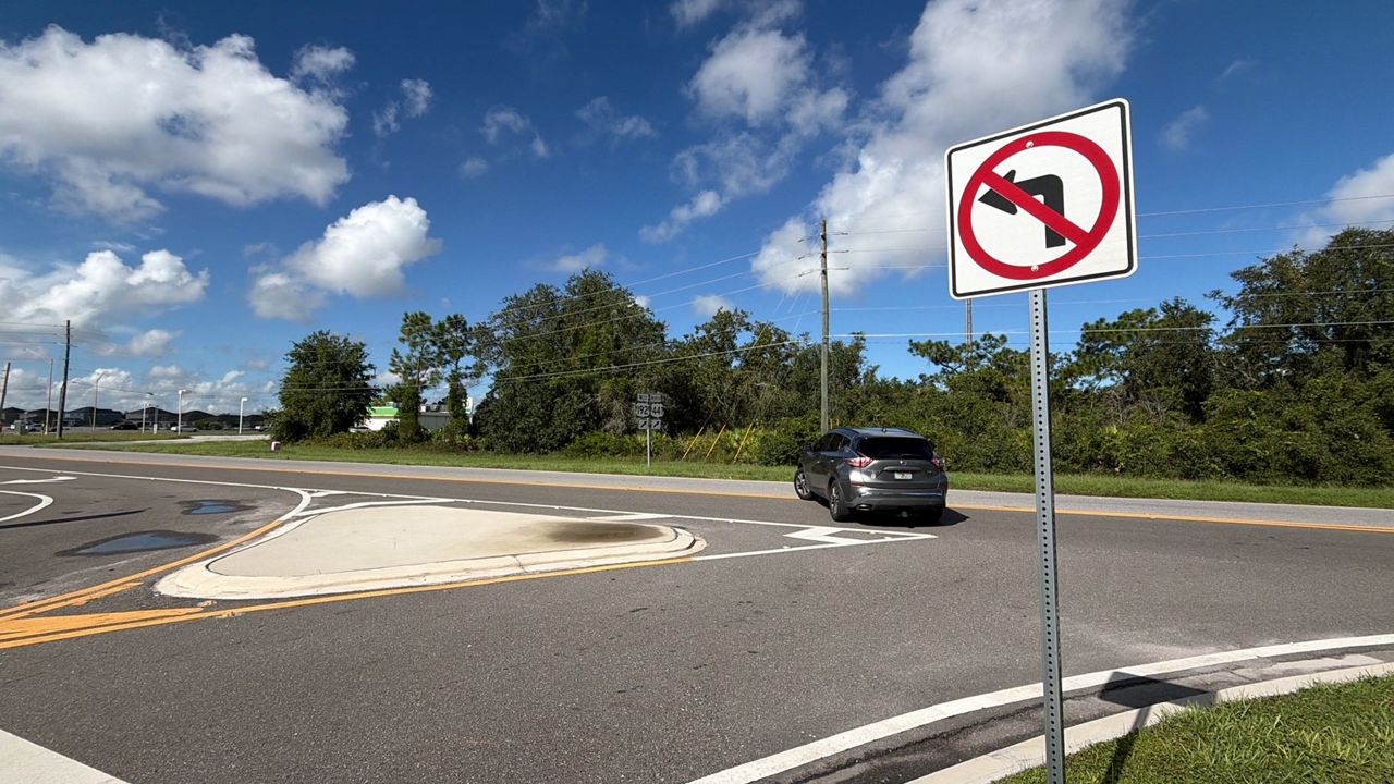 'No Left Turn' sign frustrates drivers near Osceola County apartments