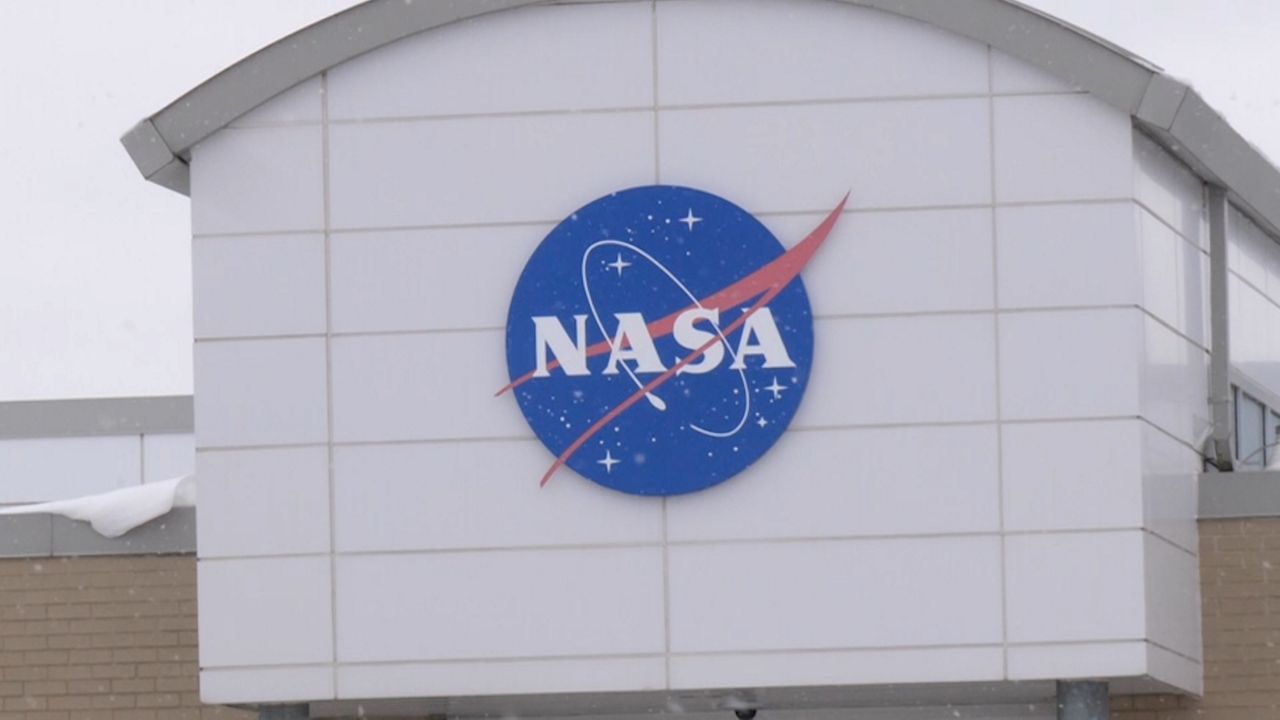 NASA sign at Glenn Research Center In Cleveland.