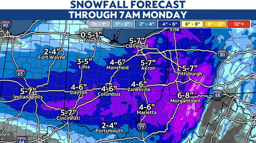 Dangerous cold moves in following winter storm