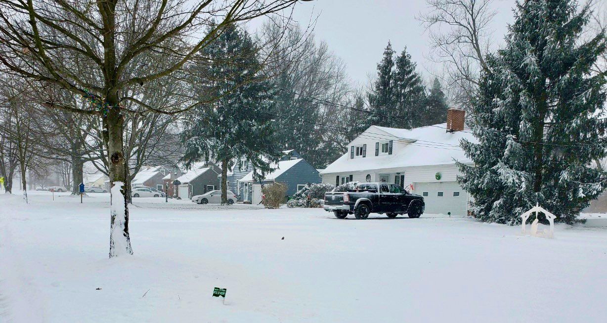 A winter storm rolls through Western New York Saturday, Dec. 24, 2022, in Amherst N.Y. A battering winter storm has knocked out power to hundreds of thousands of homes homes and businesses across the United States on Saturday. It left millions more to worry about the prospect of further outages and crippled police and fire departments. (AP Photo/Jeffrey T. Barnes)