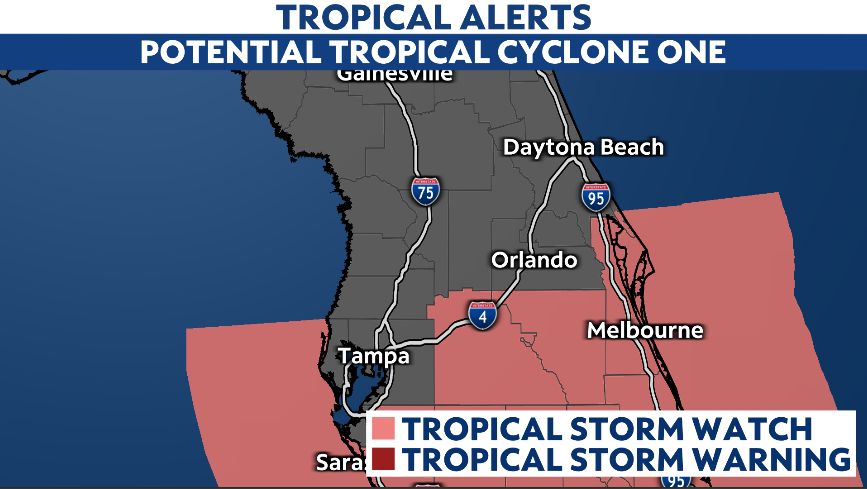 Local impacts possible with Potential Tropical Cyclone One