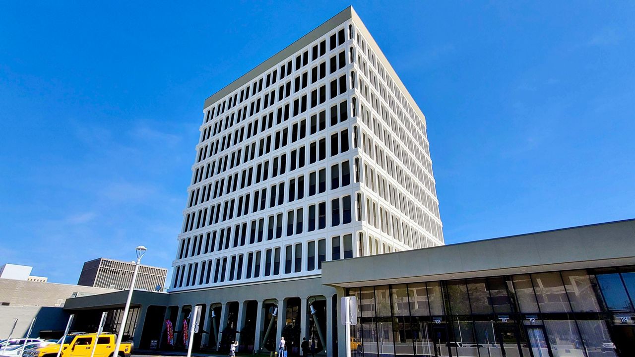Alliant Strategic Development converted Orange County's former Social Services Administration building into a high-rise workforce housing apartment called 888 on Main in Santa Ana. (Spectrum News/Joseph Pimentel)