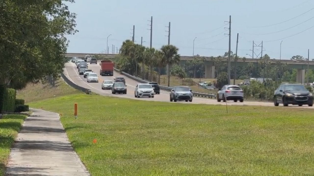 Old Lake Wilson Rd is only two lanes over I-4. (Jesse Walden, Spectrum News)