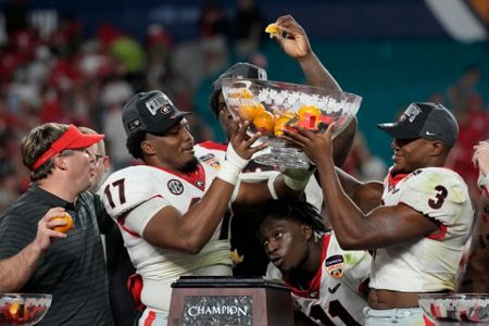 Georgia's Kirby Smart looked mad over Gatorade bath following