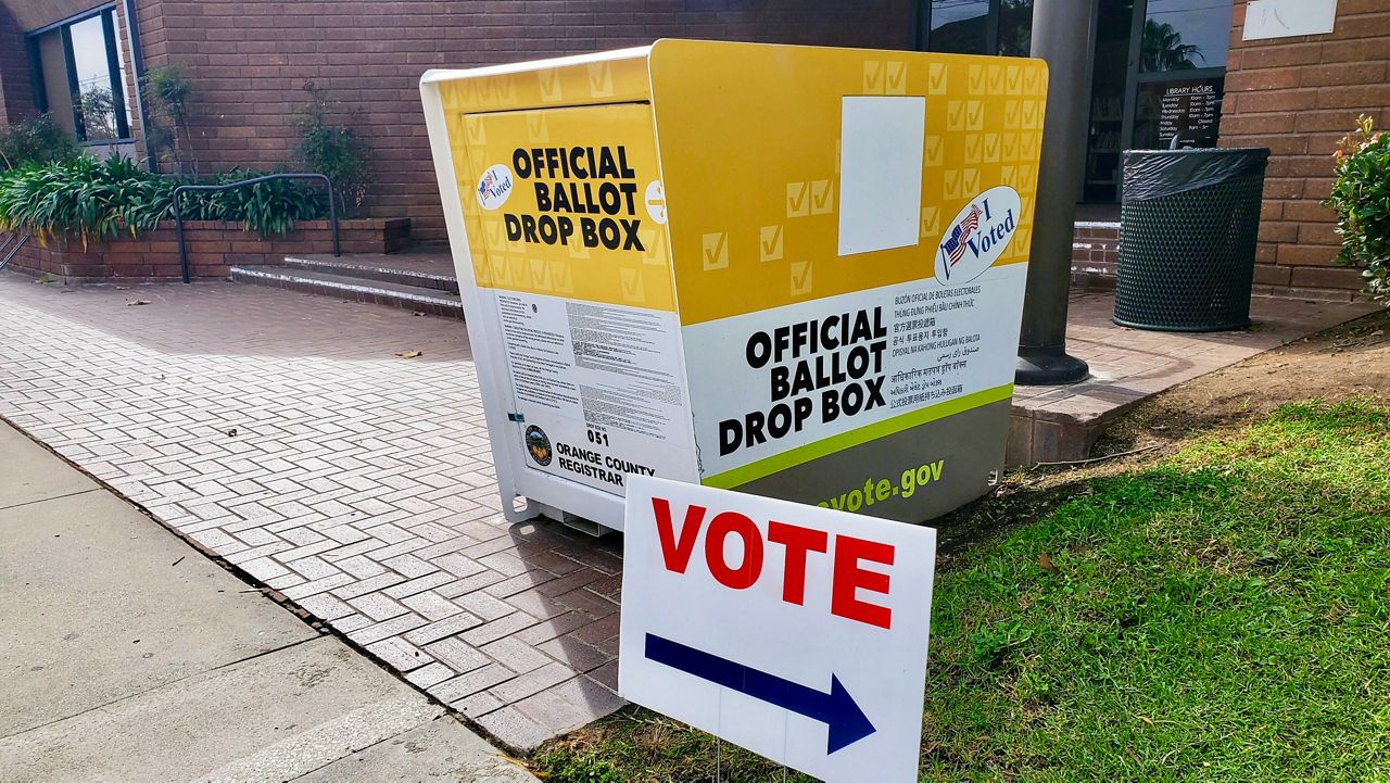 Ballot box in Orange County, Calif. (Spectrum News/Joseph Pimentel)