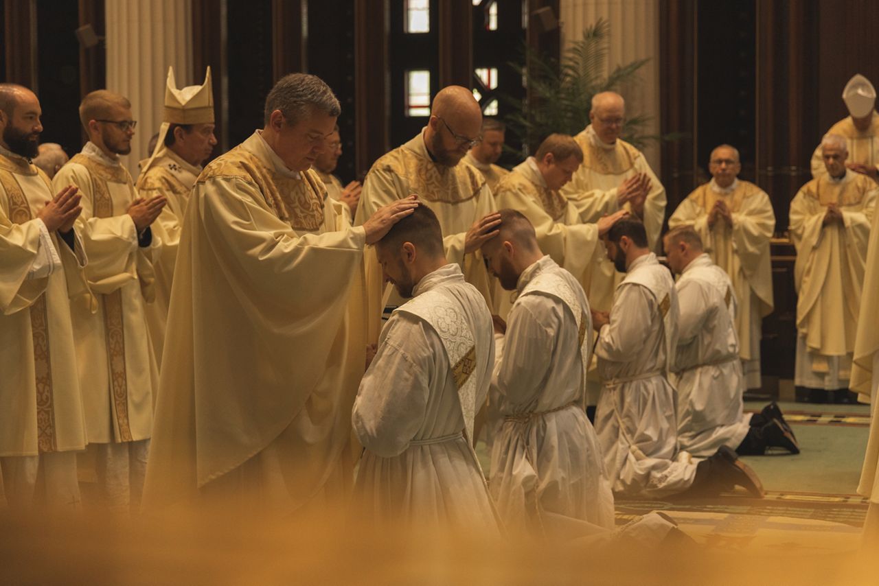 The archdiocese has had ordination classes of at least seven people six times in the past 15 years. (Photo courtesy of Archdiocese of Cincinnati)