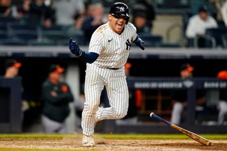 Jose Trevino hit a walk-off in the 13th on his son's birthday