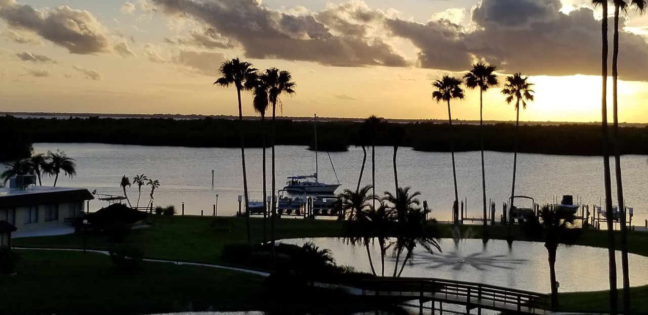 Sent to us with the Spectrum News 13 app: It was a glorious sunset at River Lakes condos in Cocoa Beach on Sunday, October 13, 2019. (Photo courtesy of Carl Cioci, viewer)