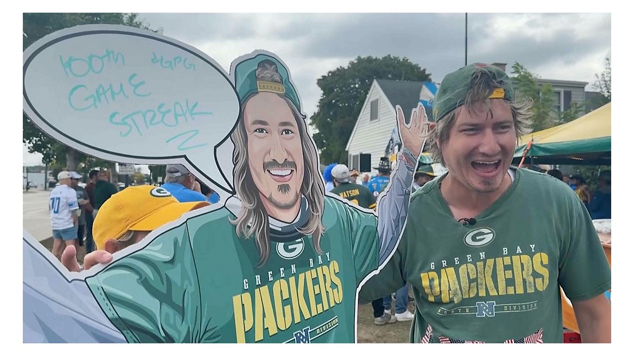 Packers super fan attends 100th consecutive game