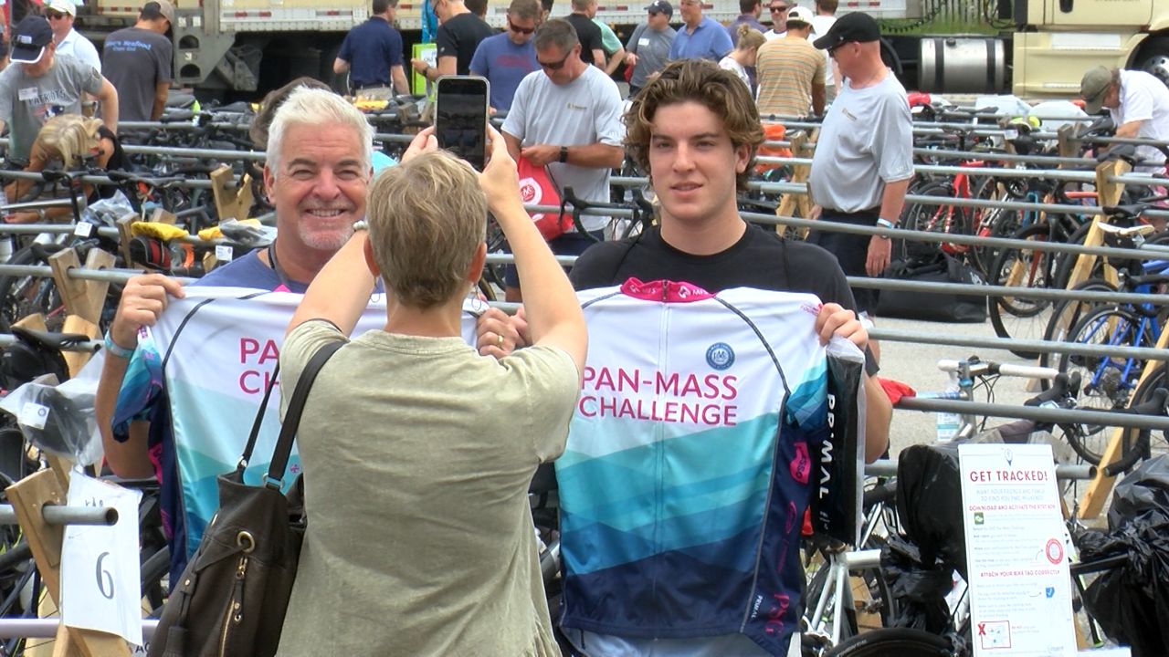 Bikers arrive for 2023 PanMass Challenge