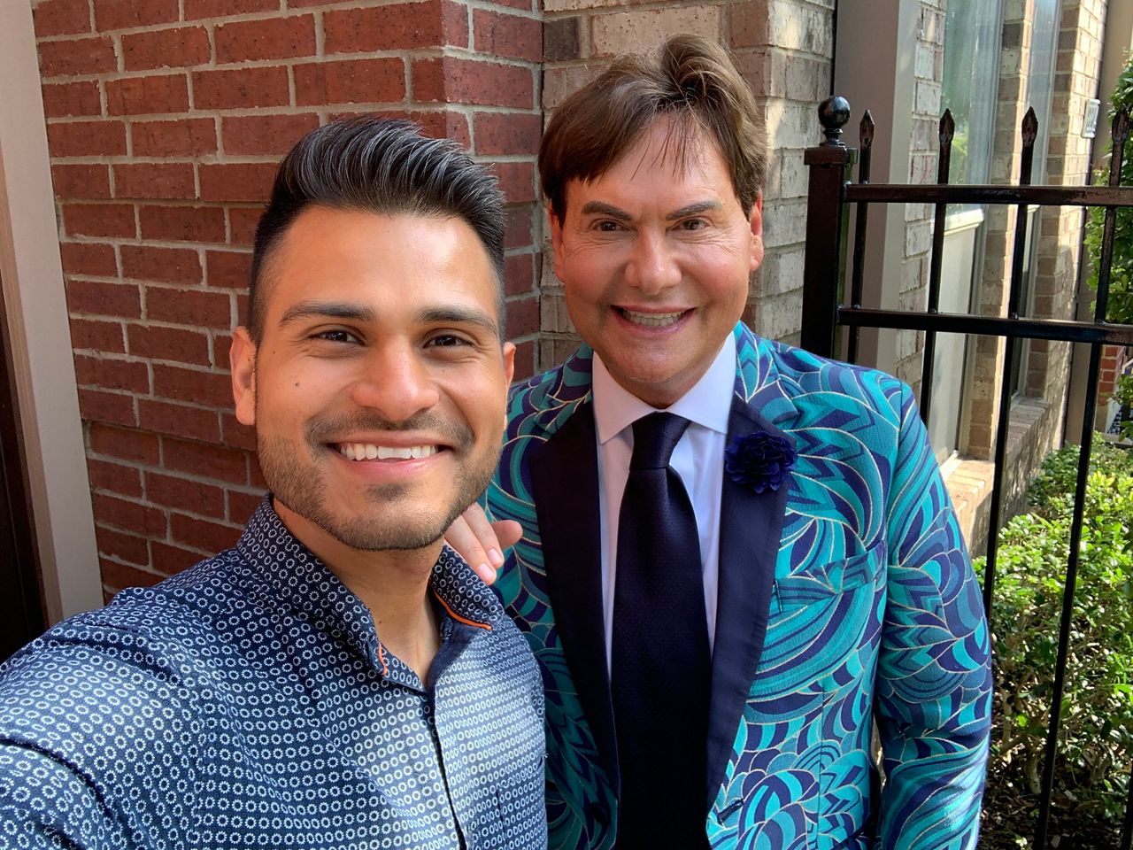 Pictured are Spectrum News 1 Texas Human Interest Reporter Lupe Zapata and Dallas Event Producer Steve Kemble.  (Spectrum News 1 / Lupe Zapata)